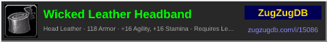 Wicked Leather Headband: forum signature banner