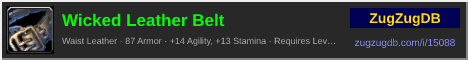 Wicked Leather Belt: forum signature banner