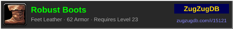 Robust Boots: forum signature banner