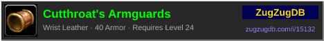 Cutthroat's Armguards: forum signature banner