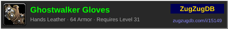 Ghostwalker Gloves: forum signature banner