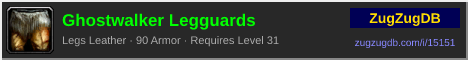 Ghostwalker Legguards: forum signature banner