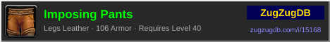 Imposing Pants: forum signature banner