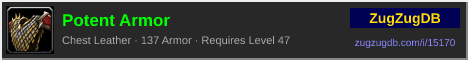 Potent Armor: forum signature banner