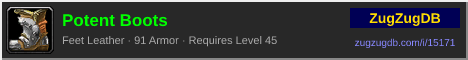 Potent Boots: forum signature banner