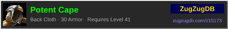 Potent Cape: forum signature banner