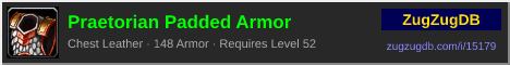 Praetorian Padded Armor: forum signature banner