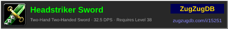 Headstriker Sword: forum signature banner
