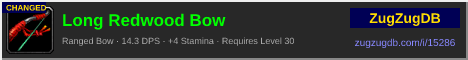 Long Redwood Bow: forum signature banner