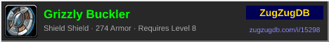 Grizzly Buckler: forum signature banner
