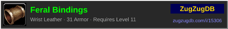 Feral Bindings: forum signature banner