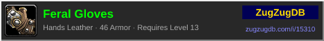 Feral Gloves: forum signature banner