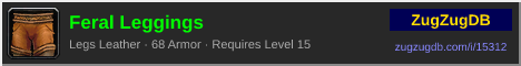 Feral Leggings: forum signature banner