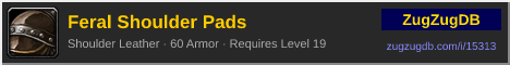 Feral Shoulder Pads: forum signature banner
