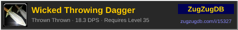 Wicked Throwing Dagger: forum signature banner