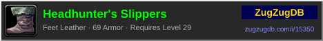Headhunter's Slippers: forum signature banner