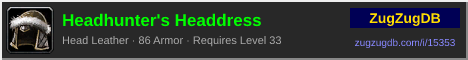 Headhunter's Headdress: forum signature banner