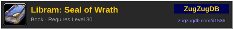 Libram: Seal of Wrath: forum signature banner