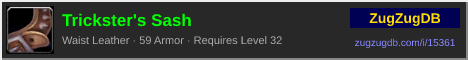 Trickster's Sash: forum signature banner