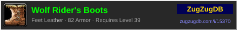 Wolf Rider's Boots: forum signature banner