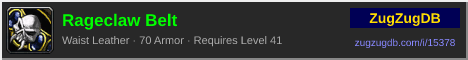 Rageclaw Belt: forum signature banner