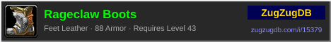 Rageclaw Boots: forum signature banner