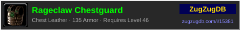 Rageclaw Chestguard: forum signature banner
