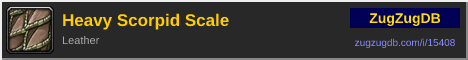 Heavy Scorpid Scale: forum signature banner