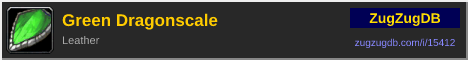 Green Dragonscale: forum signature banner
