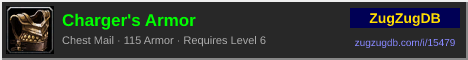 Charger's Armor: forum signature banner