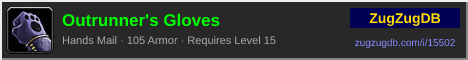 Outrunner's Gloves: forum signature banner