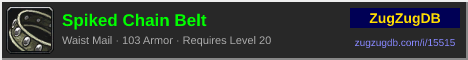 Spiked Chain Belt: forum signature banner