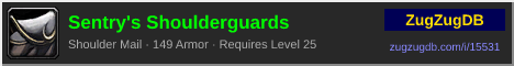 Sentry's Shoulderguards: forum signature banner