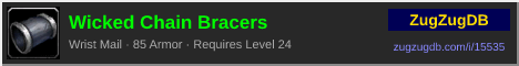 Wicked Chain Bracers: forum signature banner