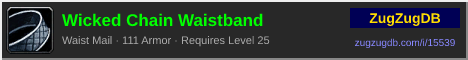 Wicked Chain Waistband: forum signature banner