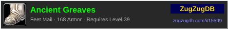Ancient Greaves: forum signature banner
