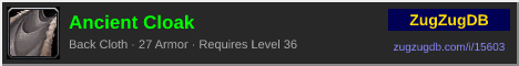 Ancient Cloak: forum signature banner