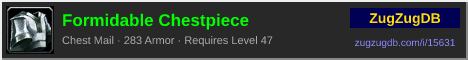 Formidable Chestpiece: forum signature banner