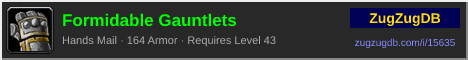 Formidable Gauntlets: forum signature banner