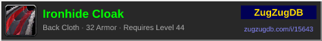 Ironhide Cloak: forum signature banner