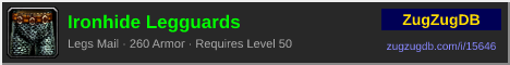Ironhide Legguards: forum signature banner