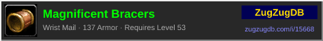 Magnificent Bracers: forum signature banner