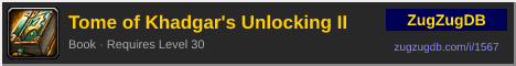 Tome of Khadgar's Unlocking II: forum signature banner
