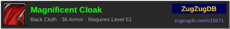 Magnificent Cloak: forum signature banner