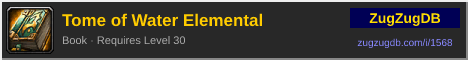 Tome of Water Elemental: forum signature banner