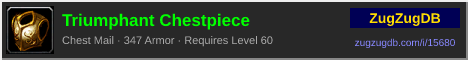 Triumphant Chestpiece: forum signature banner
