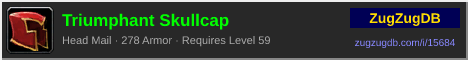 Triumphant Skullcap: forum signature banner