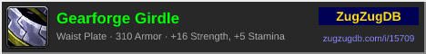 Gearforge Girdle: forum signature banner
