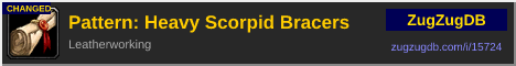 Pattern: Heavy Scorpid Bracers: forum signature banner