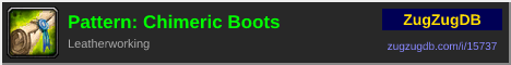 Pattern: Chimeric Boots: forum signature banner